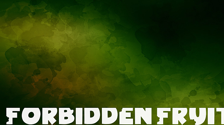 Forbidden Fruit Font