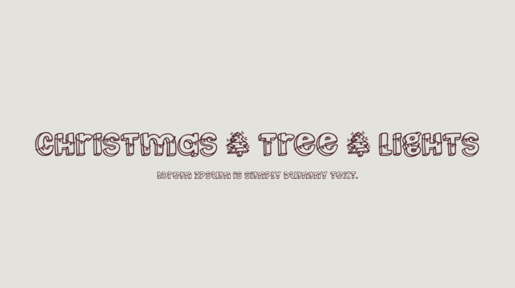 Christmas _ Tree _ Lights Font