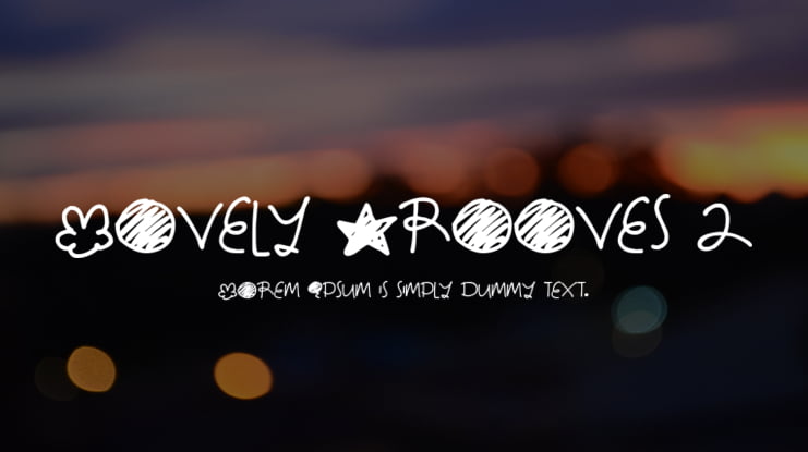 Lovely Grooves 2 Font