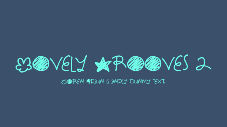 Lovely Grooves 2 Font