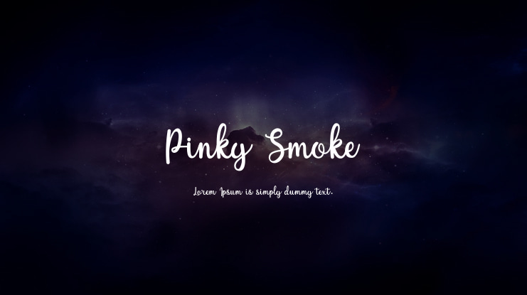 Pinky Smoke Font