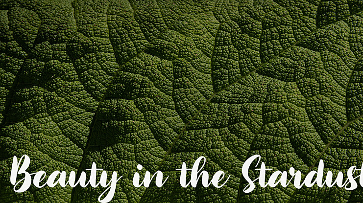 Beauty in the Stardust Font