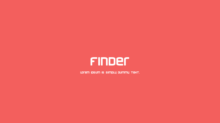 Finder Font