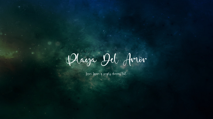 Playa Del Amor Font