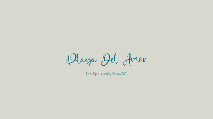 Playa Del Amor Font