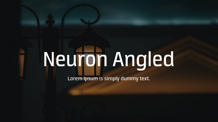 Neuron Angled Font Family