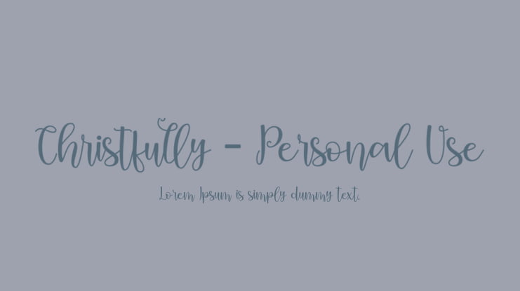 Christfully - Personal Use Font
