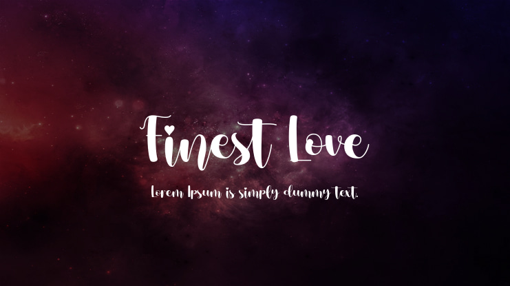 Finest Love Font