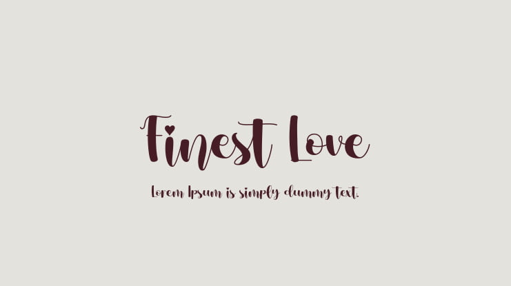 Finest Love Font