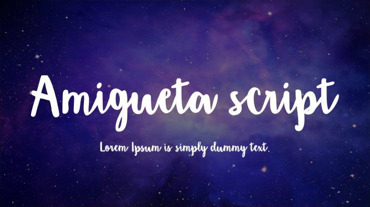 Amigueta script Font