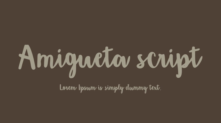 Amigueta script Font