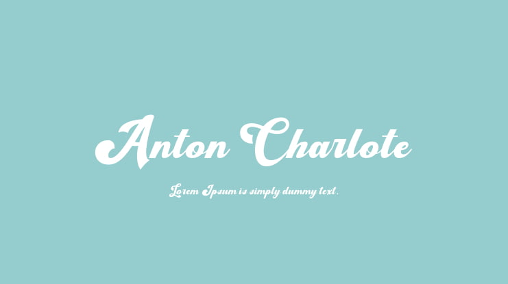 Anton Charlote Font