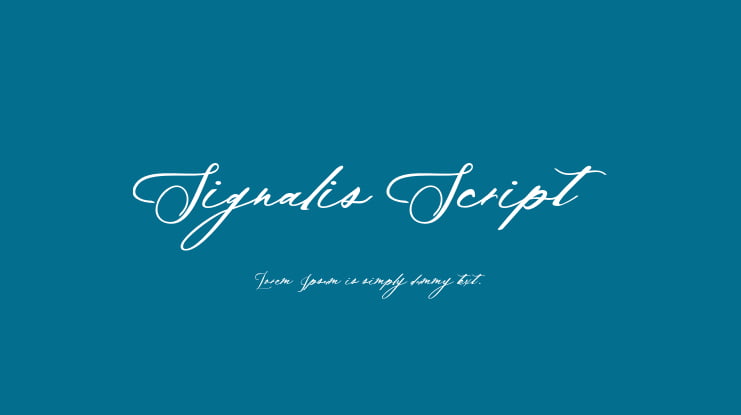 Signalis Script Font