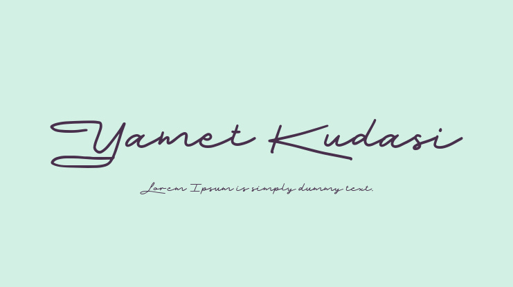 Yamet Kudasi Font