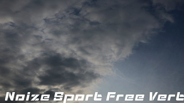 Noize Sport Free Vertion Font