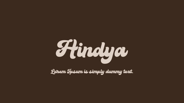 Hindya Font