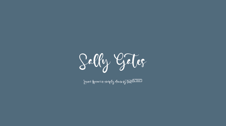 Sally Gates Font