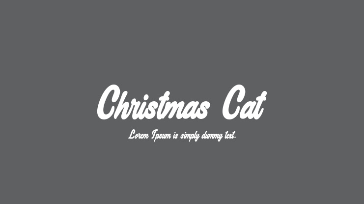 Christmas Cat Font