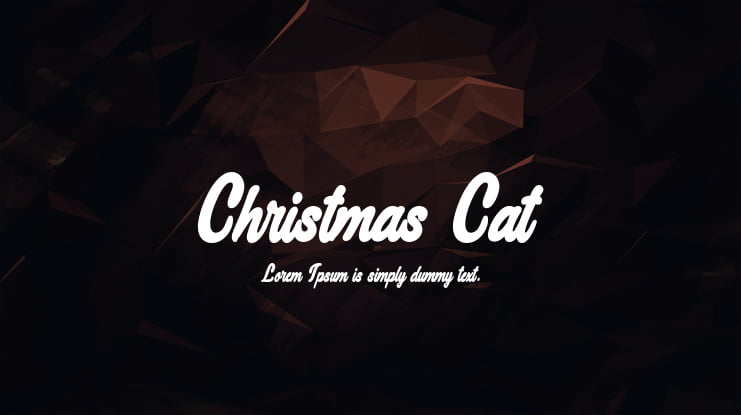 Christmas Cat Font