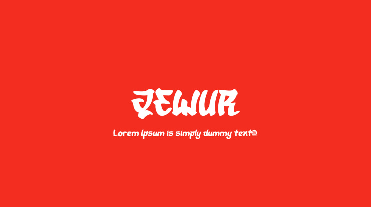 QEWUR Font