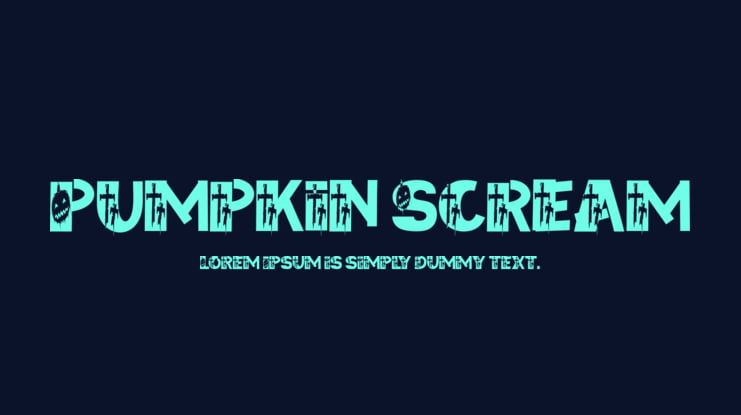 Pumpkin Scream Font