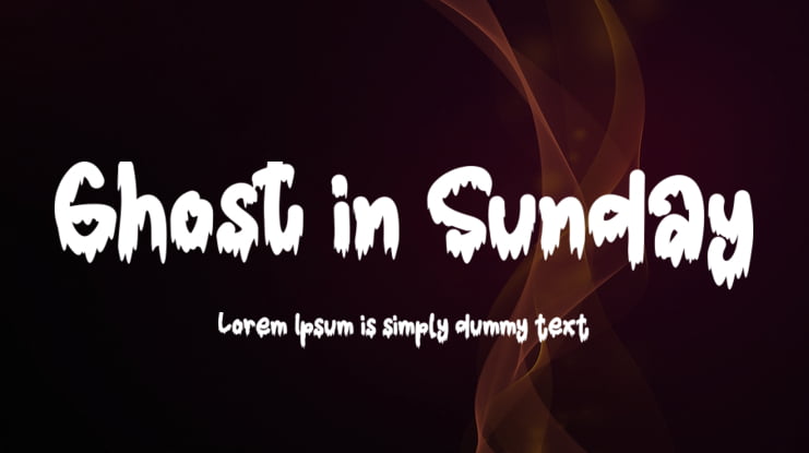 Ghost in Sunday Font