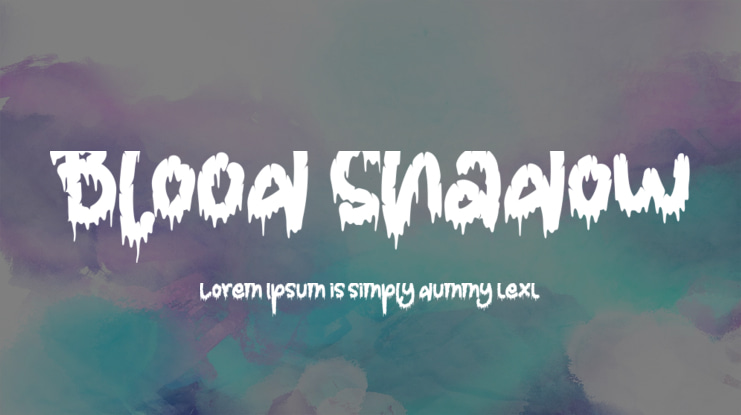 Blood Shadow Font
