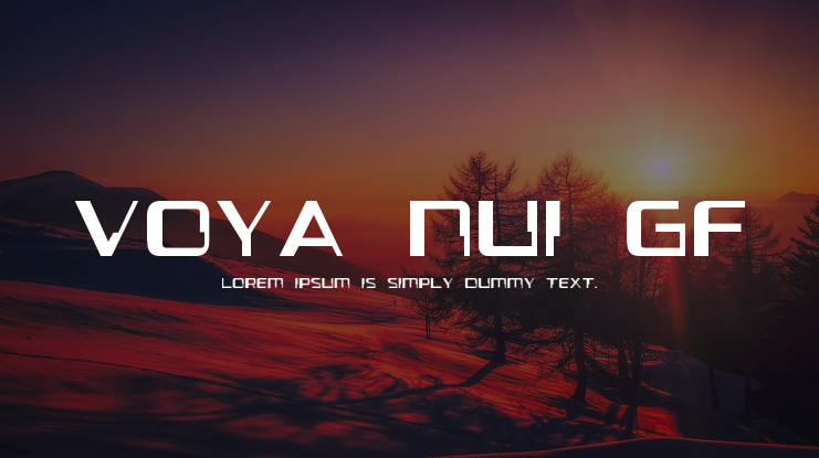 Voya Nui GF Font