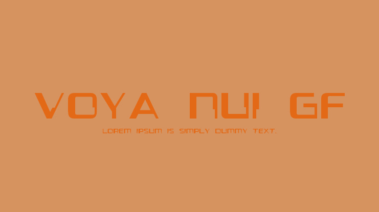 Voya Nui GF Font