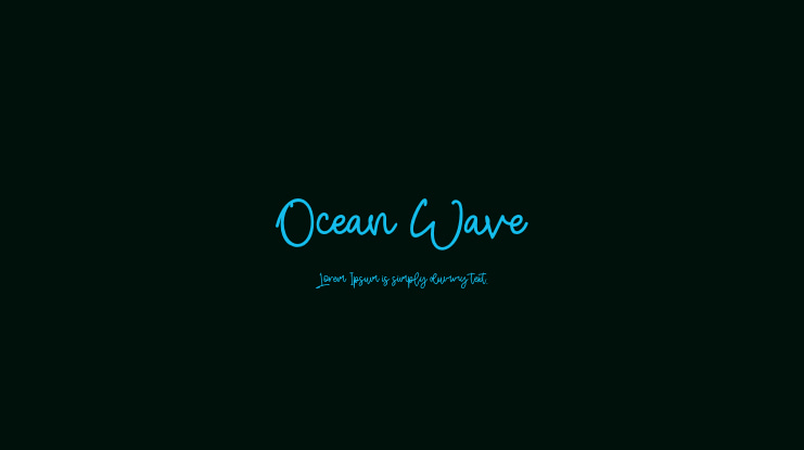 Ocean Wave Font