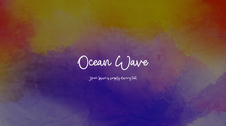 Ocean Wave Font