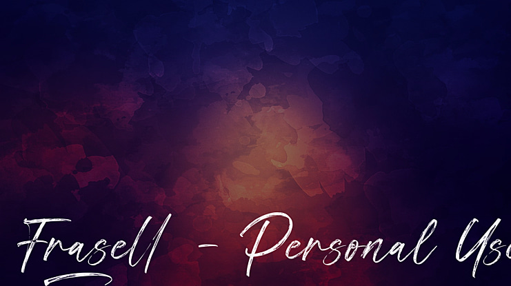 Frasell - Personal Use Font