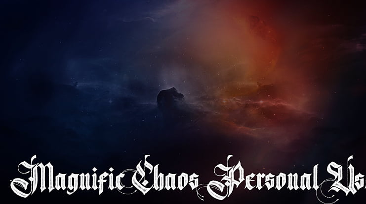 Magnific Chaos Personal Use Font