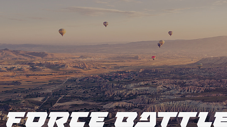 FORCE BATTLE Font