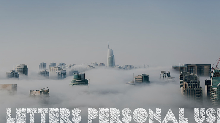 LETTERS PERSONAL USE Font Family