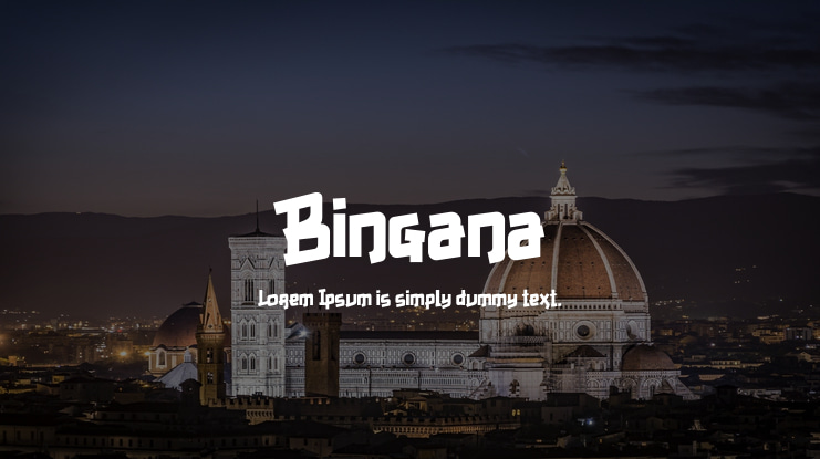 Bingana Font
