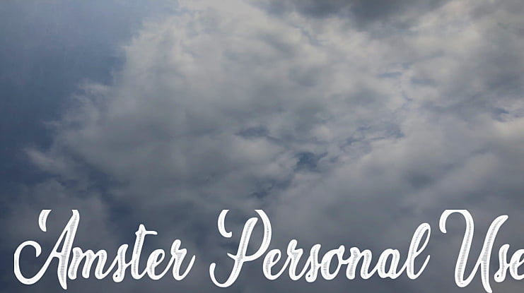 Amster Personal Use Font