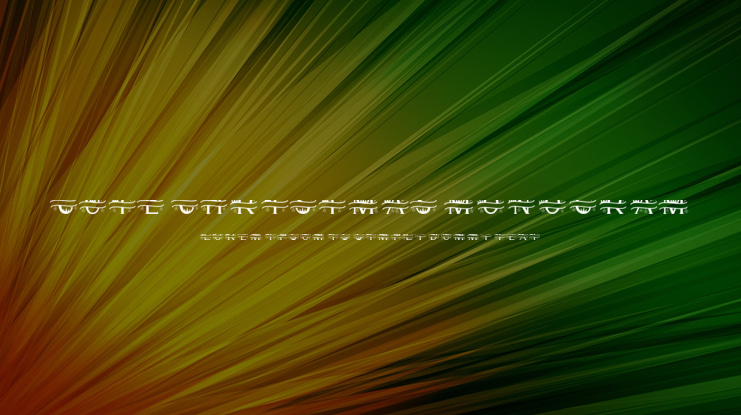 Cute Christmas Monogram Font