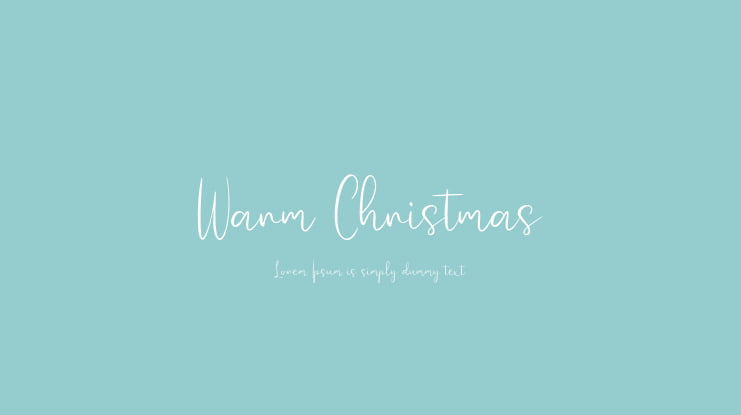 Warm Christmas Font