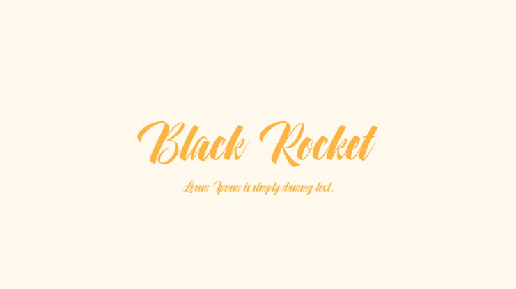 Black Rocket Font