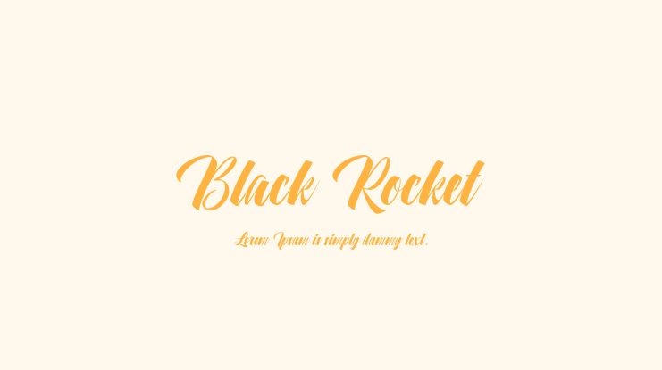 Black Rocket Font