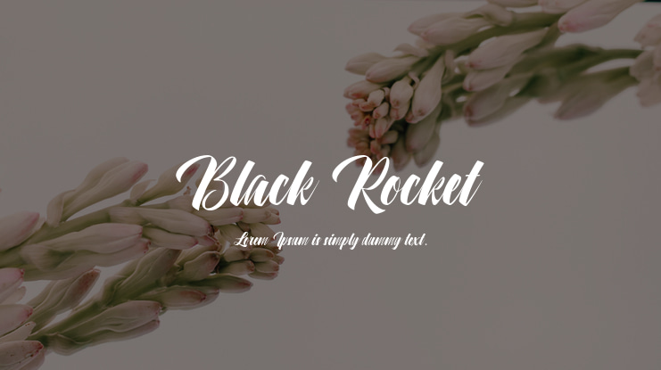 Black Rocket Font