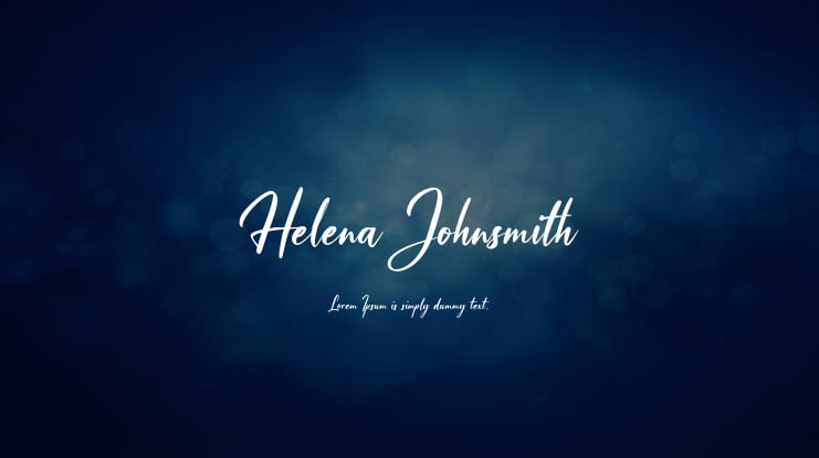 Helena Johnsmith Font