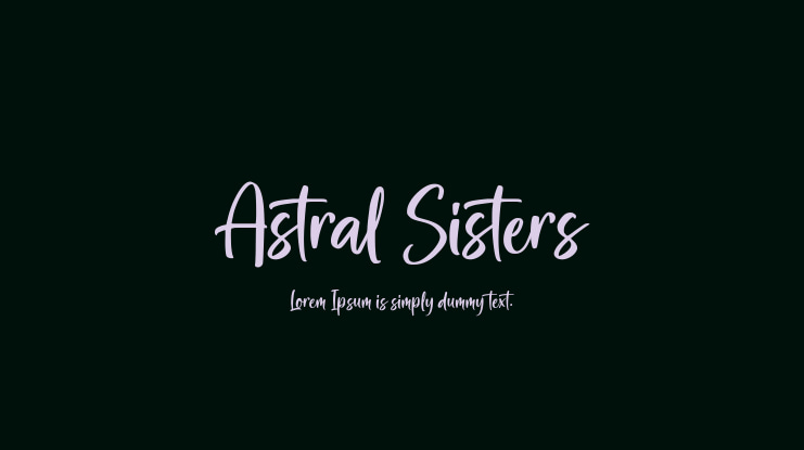 Astral Sisters Font