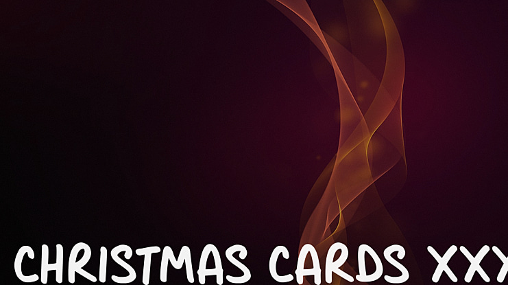 Christmas Cards xxx Font Family