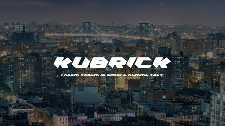 Kubrick Font Family