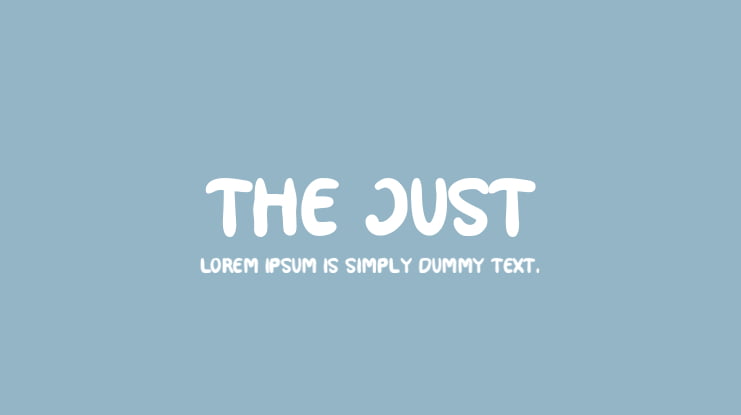 THE JUST Font