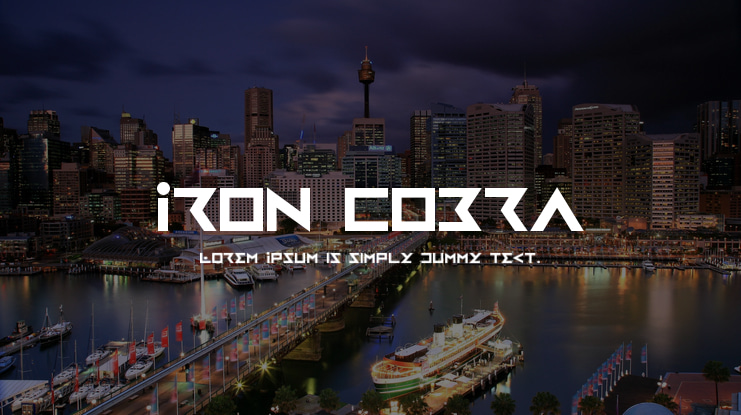 Iron Cobra Font Family