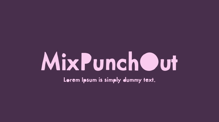 MixPunchOut Font