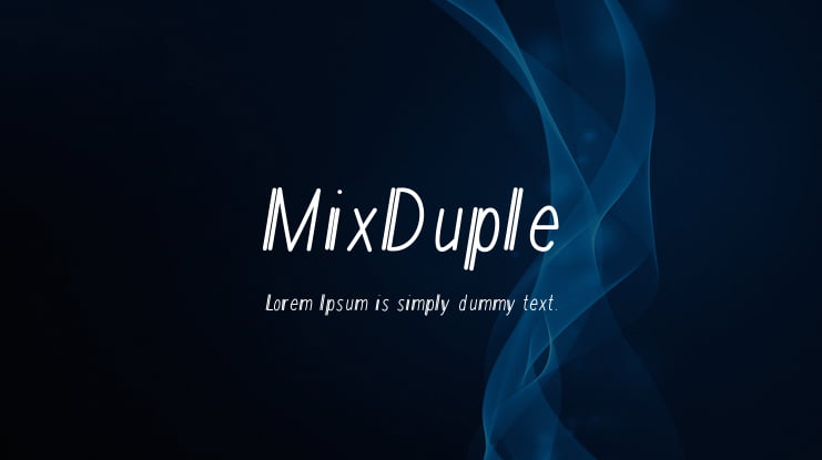 MixDuple Font